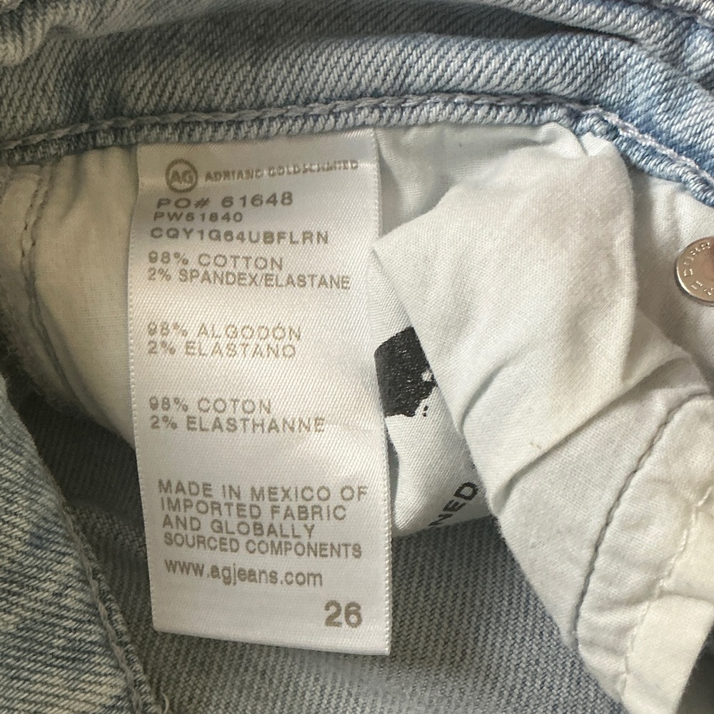 AG Light Wash Wide Leg Women’s Jeans - Picture 5 of 5